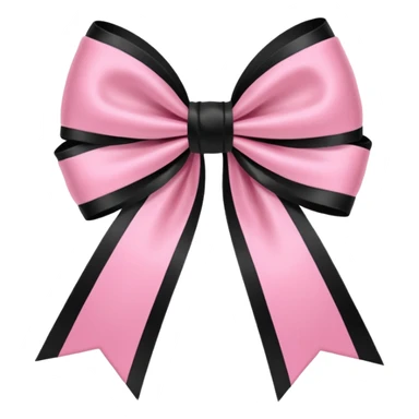 BLACKPINK-inspired gothic bow , no hearts, black and pink, cute,  sticker