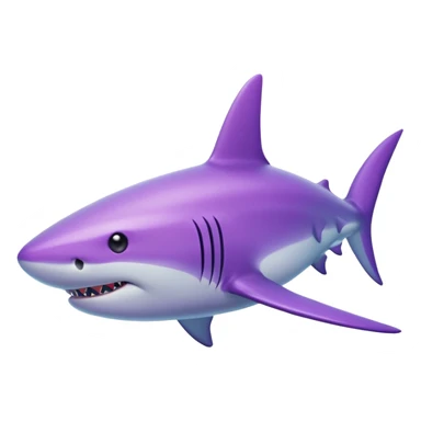 violet shark sticker