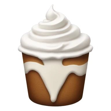 Coffee with whipped cream sticker