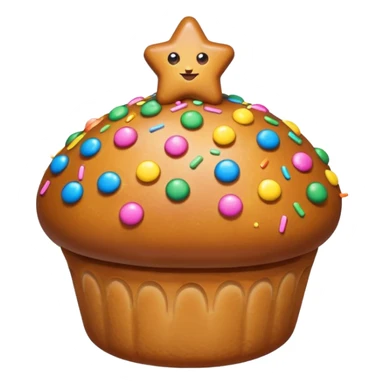 star shape bun sticker