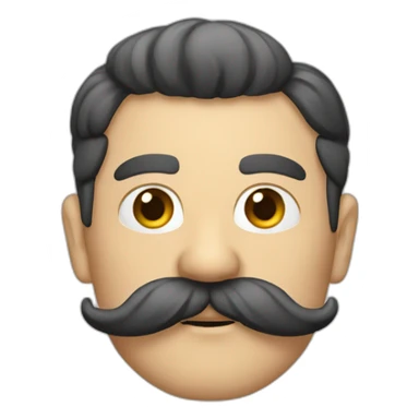 führen whit mustache sticker