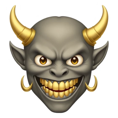 Demon with grillz sticker