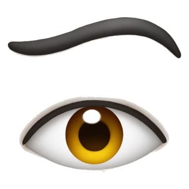 side eying with eyebrow up sticker