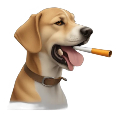 Chien qui fume la pipe sticker
