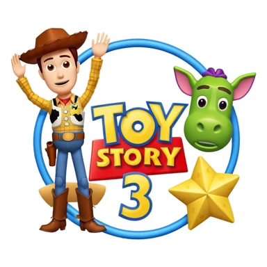 Toy Story Logo in Welsh Dub sticker