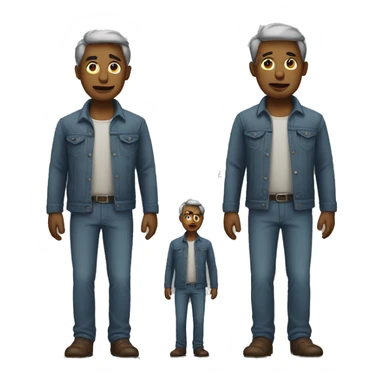 a man with poor clothes standing up sticker