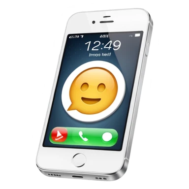 iphone  con fondo negro que diga "llamada entrante" sticker