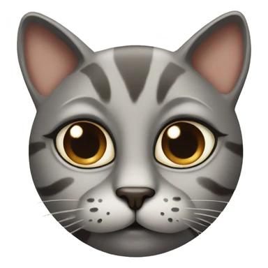 Wide eyed cat with coffee sticker