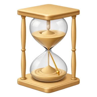 simple minimalist sand-clock sticker