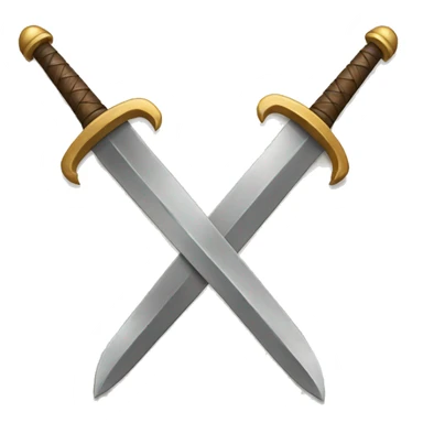 crossed swords sticker
