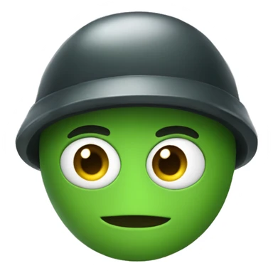 sapo com um capacete  verde sticker