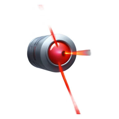 red laser beam pointer sticker