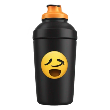 black fitness shaker sticker