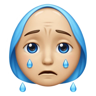 Crying emoji sticker