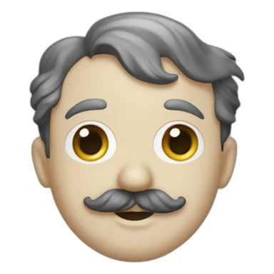 Charlie Chaplin Moustache sticker