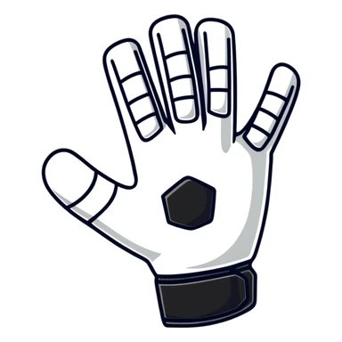 Soccer goalkeeper glove sticker