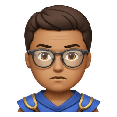 Glasses-Wearing Warrior sticker