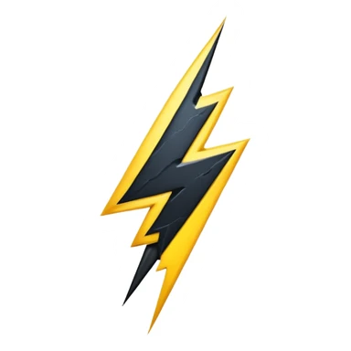 Give me this emoji in black ⚡ sticker