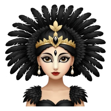 Girl as the Black Swan sticker