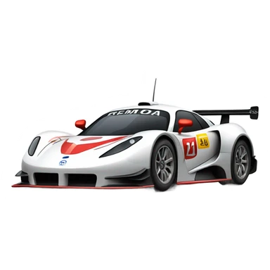 v8 racing supercar side view sticker