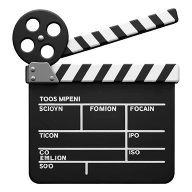film clapper sticker