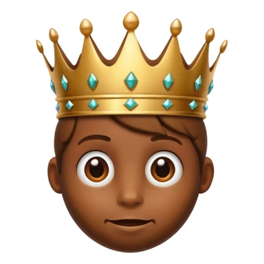 There is a hazelnut with a crown on his head sticker