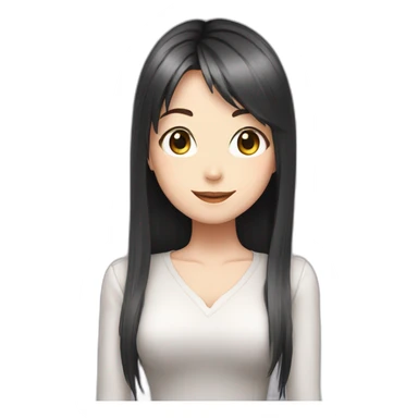 Anime girl elon musk sticker