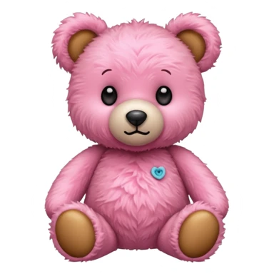 Pink teddy sticker