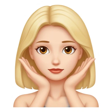 Woman’s hands around neck sticker