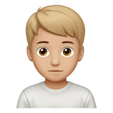 A boy, aged 15 and 16, with a light brown complexion, is broadcasting with any t-shirt on. sticker