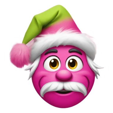 Pink grinch sticker