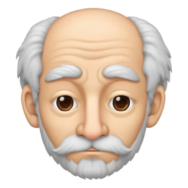 hairy man with a crooked nose sticker