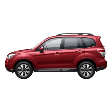 dark red subaru forester  sticker