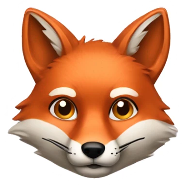 Fox with false nails sticker