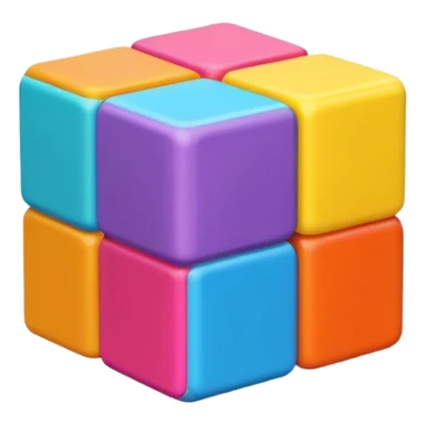 Flat design style toy sticker