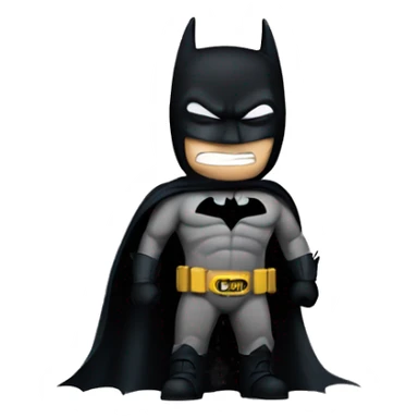 Batman hiding in the shadows sticker