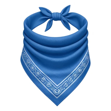 Blue bandana sticker