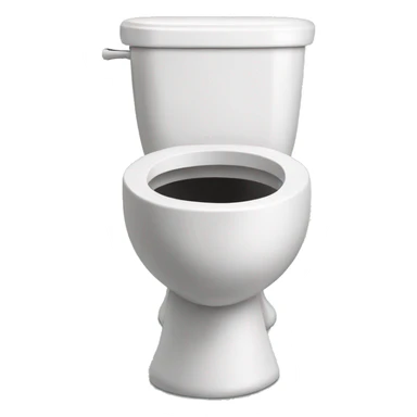 Skibidi toilet with man head sticking out of bowl sticker