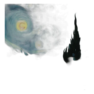 star night van gogh sticker