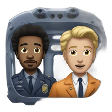 Ice spice and Danny Brown step into the twilight zone matter transporter sticker