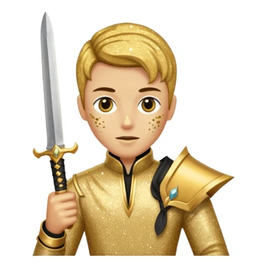 Glitter assassin sticker