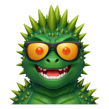 Godzilla wearing sunglasses sticker