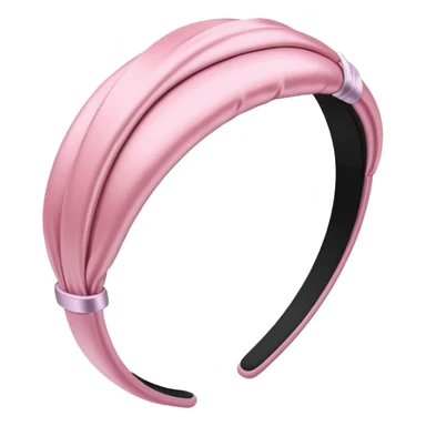 pastel pink satin hair band sticker