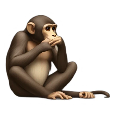 monkey speak no evil sticker