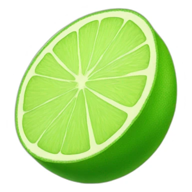 Cute smiling slice of lime sticker