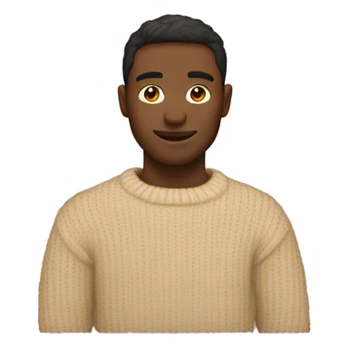 Cosy beige sweater sticker