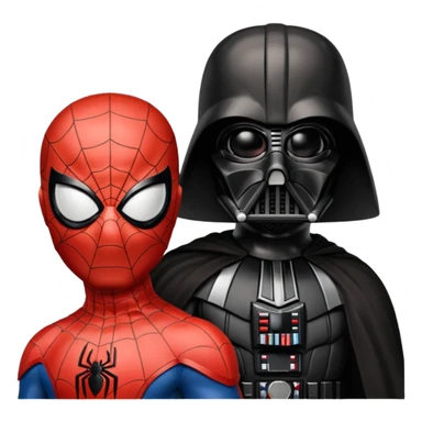 spider mam darth veder sticker