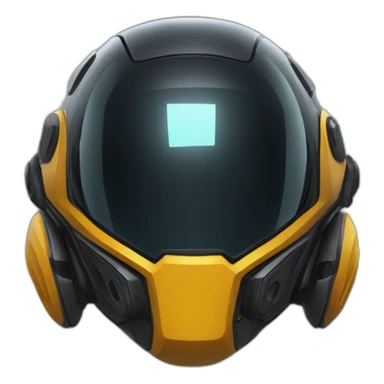 futuristic Anti-Matter Helmet colored as void of space sticker