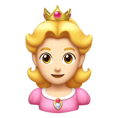 Princess peach head  sticker