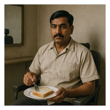 sartarosh xonada shunchaki tarelka v vilka ushlab utirsin tarelkada esa faqat non bulsin kayfiyati xam urtacha bulsin xursan bob ketmasin sticker